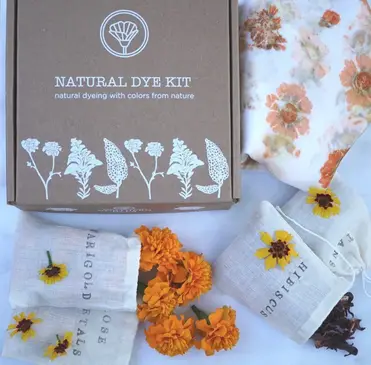 DIY Kit, Dip Dyed Blanket Fabric Dyeing Craft Kit