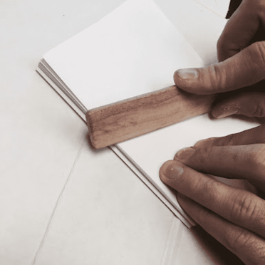 Waxed Thread Book Binding, Bone Folder Leather Tool